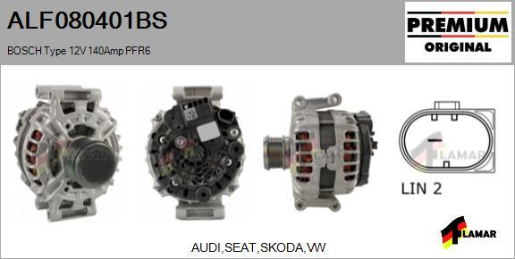 FLAMAR ALF080401BS - Alternator www.autospares.lv