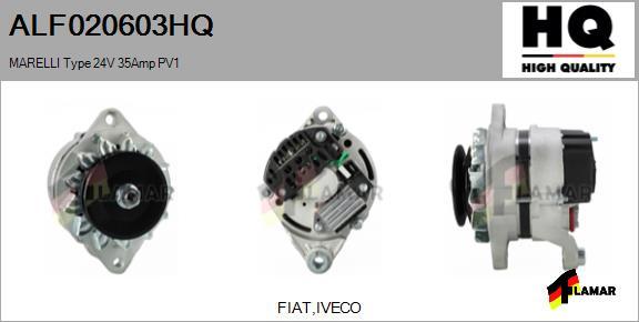 FLAMAR ALF020603HQ - Ģenerators www.autospares.lv