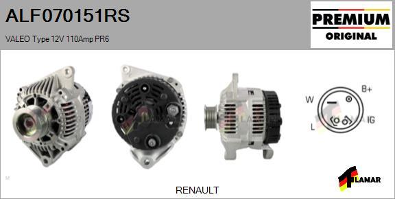 FLAMAR ALF070151RS - Ģenerators autospares.lv