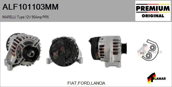 FLAMAR ALF101103MM - Alternator www.autospares.lv