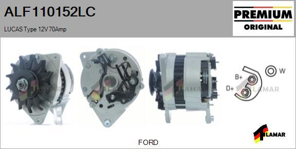 FLAMAR ALF110152LC - Alternator www.autospares.lv