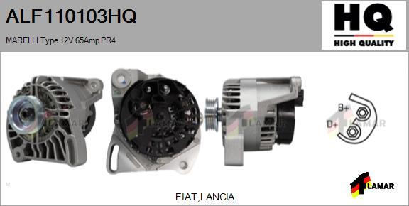 FLAMAR ALF110103HQ - Ģenerators www.autospares.lv