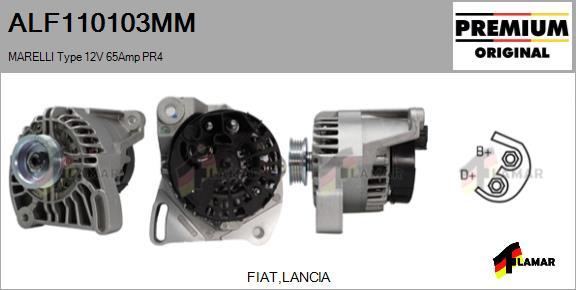 FLAMAR ALF110103MM - Alternator www.autospares.lv