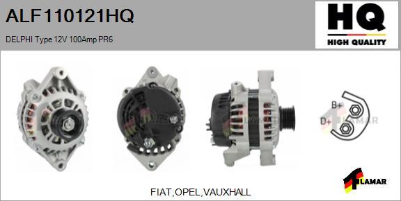 FLAMAR ALF110121HQ - Генератор www.autospares.lv