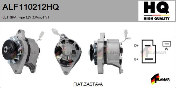 FLAMAR ALF110212HQ - Генератор www.autospares.lv