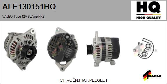 FLAMAR ALF130151HQ - Ģenerators www.autospares.lv