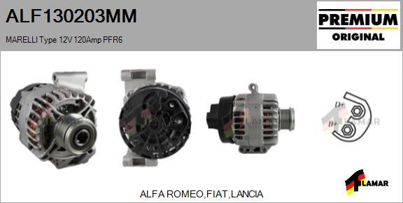 FLAMAR ALF130203MM - Alternator www.autospares.lv