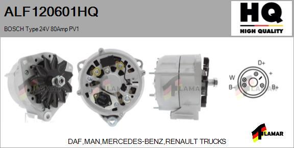 FLAMAR ALF120601HQ - Генератор www.autospares.lv