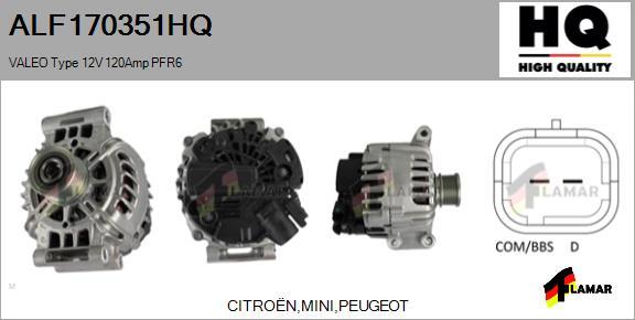 FLAMAR ALF170351HQ - Генератор www.autospares.lv