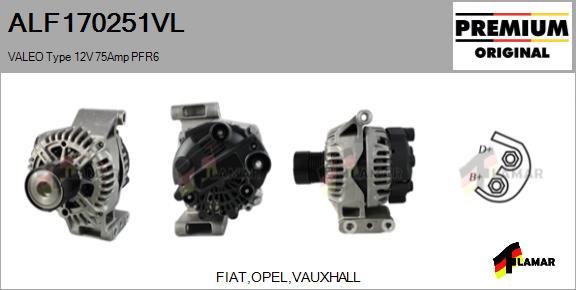 FLAMAR ALF170251VL - Генератор www.autospares.lv