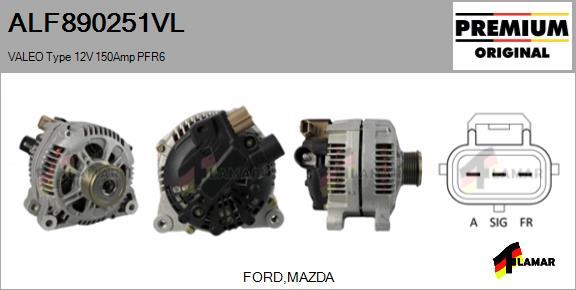 FLAMAR ALF890251VL - Alternator www.autospares.lv