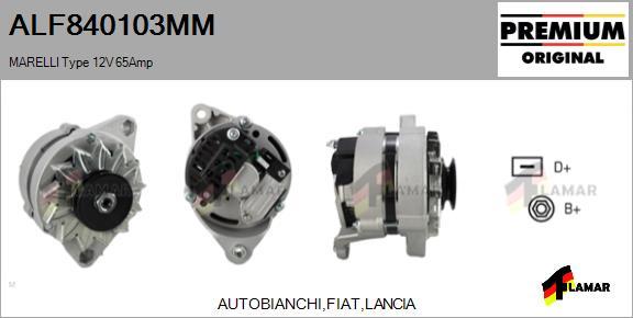 FLAMAR ALF840103MM - Ģenerators autospares.lv