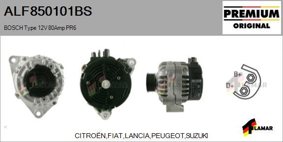 FLAMAR ALF850101BS - Ģenerators autospares.lv