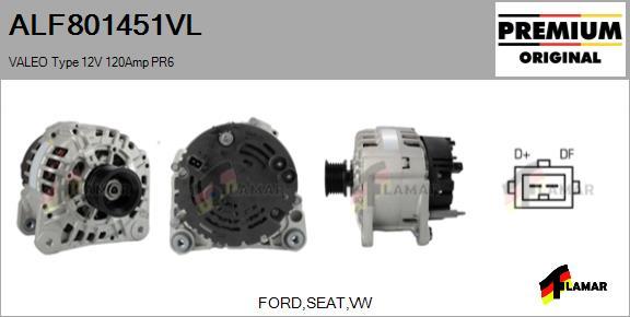 FLAMAR ALF801451VL - Ģenerators www.autospares.lv