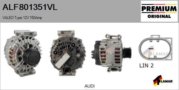 FLAMAR ALF801351VL - Alternator www.autospares.lv