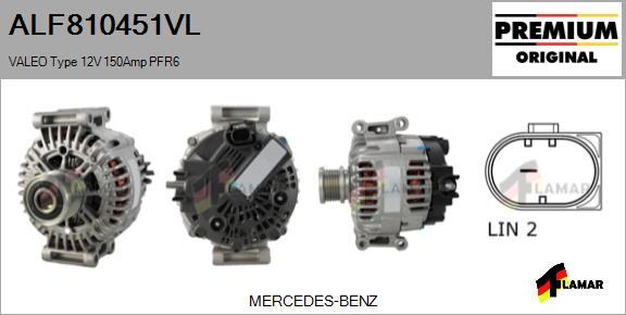 FLAMAR ALF810451VL - Alternator www.autospares.lv