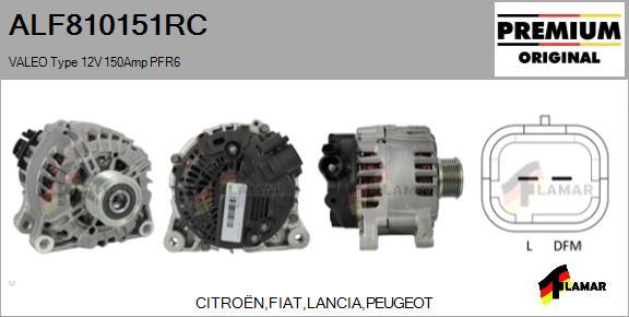 FLAMAR ALF810151RC - Alternator www.autospares.lv