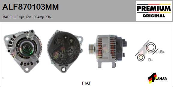 FLAMAR ALF870103MM - Ģenerators autospares.lv