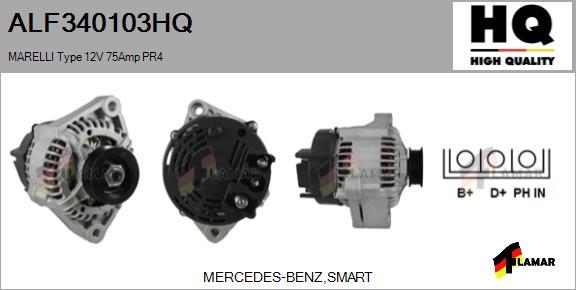 FLAMAR ALF340103HQ - Генератор www.autospares.lv