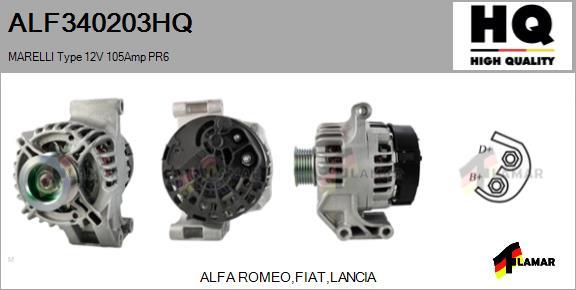 FLAMAR ALF340203HQ - Ģenerators autospares.lv