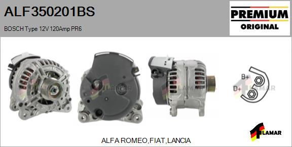 FLAMAR ALF350201BS - Ģenerators www.autospares.lv