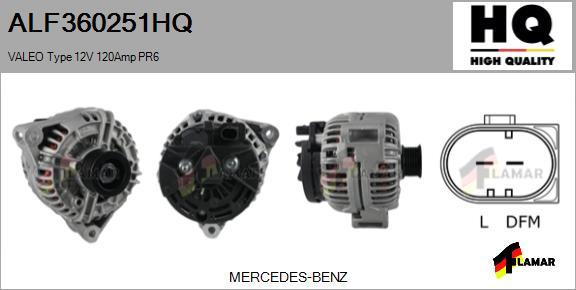 FLAMAR ALF360251HQ - Alternator www.autospares.lv