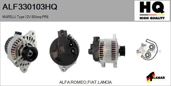 FLAMAR ALF330103HQ - Alternator www.autospares.lv