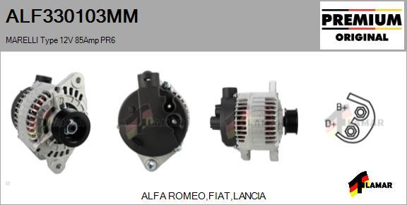 FLAMAR ALF330103MM - Alternator www.autospares.lv