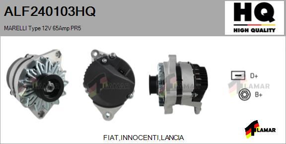 FLAMAR ALF240103HQ - Генератор www.autospares.lv