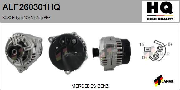 FLAMAR ALF260301HQ - Alternator www.autospares.lv