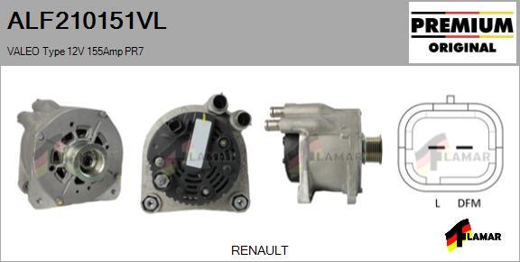 FLAMAR ALF210151VL - Alternator www.autospares.lv