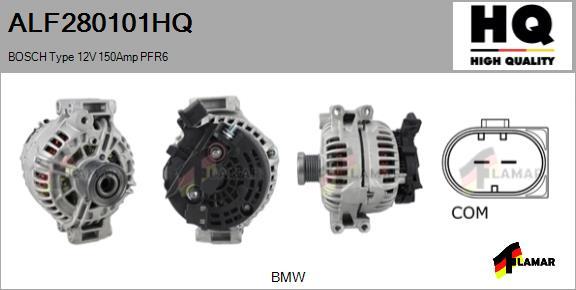 FLAMAR ALF280101HQ - Alternator www.autospares.lv