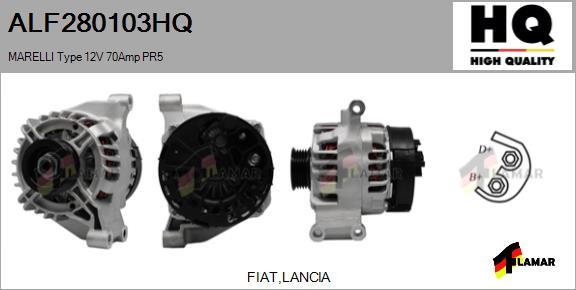 FLAMAR ALF280103HQ - Генератор www.autospares.lv