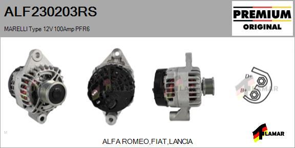 FLAMAR ALF230203RS - Ģenerators autospares.lv