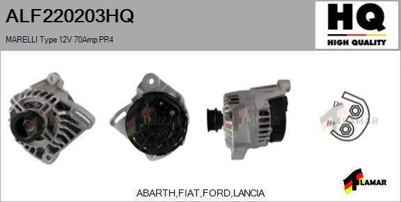 FLAMAR ALF220203HQ - Ģenerators autospares.lv