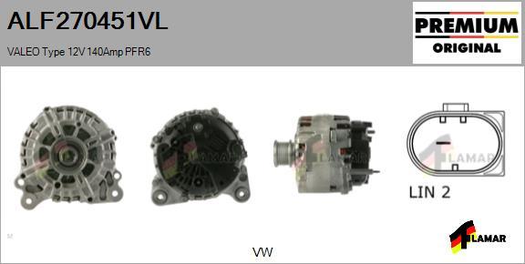 FLAMAR ALF270451VL - Alternator www.autospares.lv