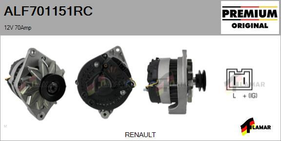 FLAMAR ALF701151RC - Ģenerators autospares.lv