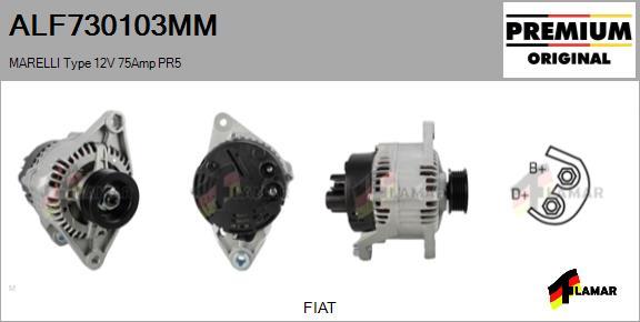 FLAMAR ALF730103MM - Alternator www.autospares.lv