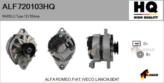 FLAMAR ALF720103HQ - Генератор www.autospares.lv