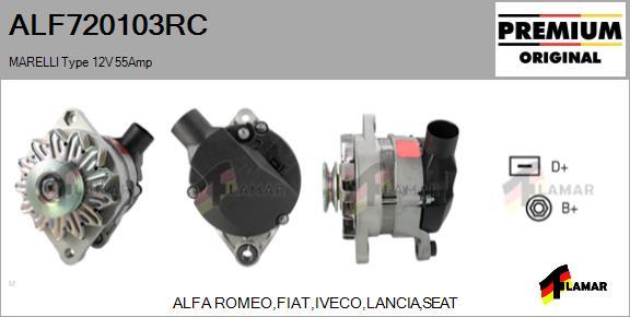 FLAMAR ALF720103RC - Alternator www.autospares.lv