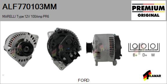 FLAMAR ALF770103MM - Alternator www.autospares.lv