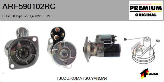 FLAMAR ARF590102RC - Стартер www.autospares.lv