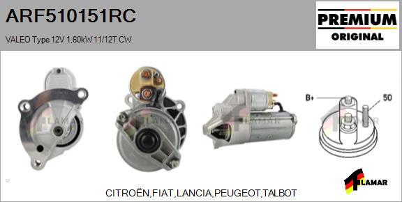 FLAMAR ARF510151RC - Стартер www.autospares.lv