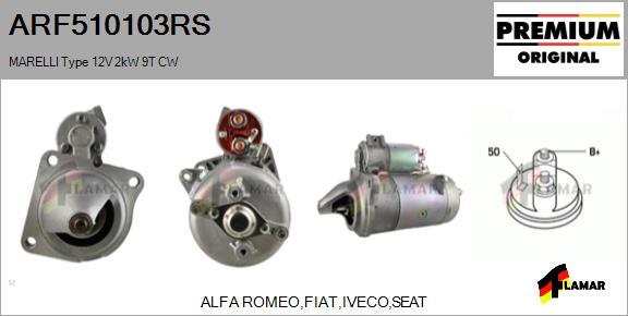 FLAMAR ARF510103RS - Starteris www.autospares.lv