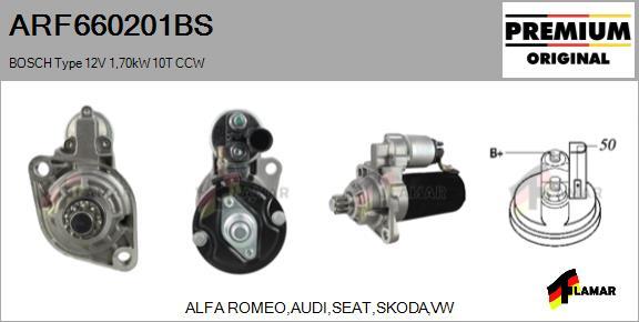 FLAMAR ARF660201BS - Starteris autospares.lv