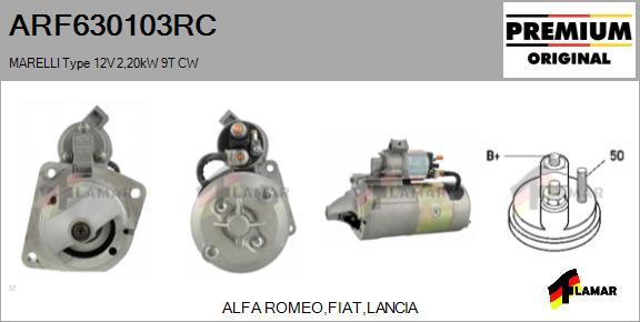 FLAMAR ARF630103RC - Starteris autospares.lv