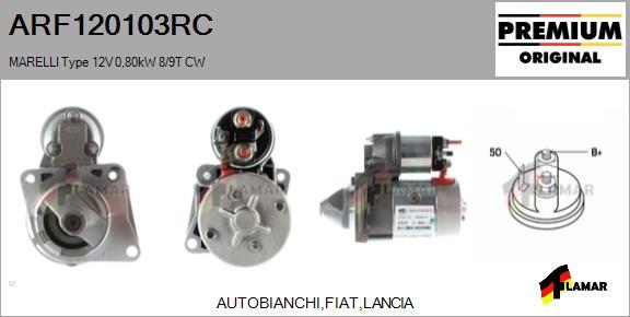 FLAMAR ARF120103RC - Starteris autospares.lv