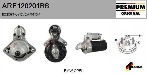 FLAMAR ARF120201BS - Starter www.autospares.lv