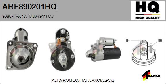 FLAMAR ARF890201HQ - Starteris www.autospares.lv