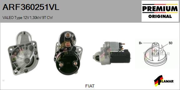 FLAMAR ARF360251VL - Starteris autospares.lv